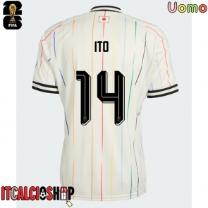 Giappone Junya Ito #14 Seconda Maglia Mondiali 2026 Manica Corta